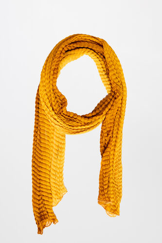 Mustard Print Scarf, , image 1